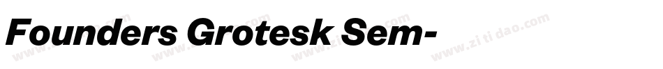 Founders Grotesk Sem字体转换